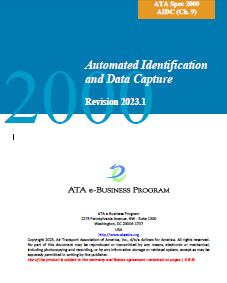 ATA Spec 2000 ch9-2023 Automated Identification and Data Capture - Click Image to Close